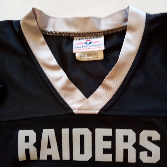 RAIDERS 95 CAPPS Football Jersey  XL 46-48  Black Grey, Silver, White detail VGC - Picture 3 of 10